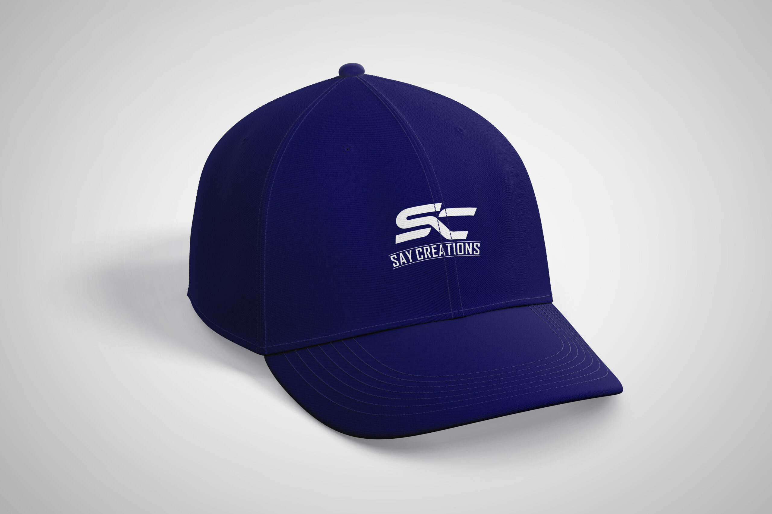 Navy Blue Custom Polo T-Shirt with Geometric Design - Image 3